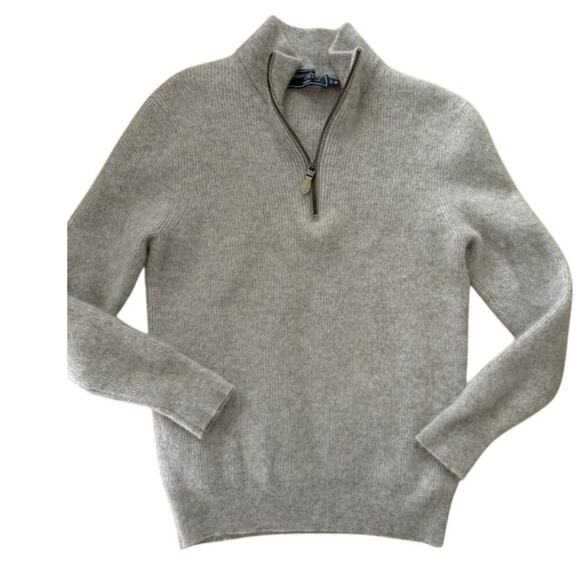 Vinyard Vines Cashmere Quarter-Zip - Small Flaw $248 - Picture 2 of 8